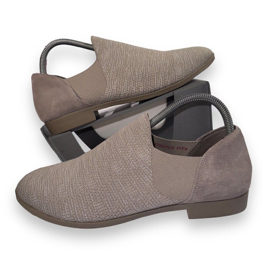 Skechers Cleo Prep Step Slip-on Casual Flats Taupe 158192 Women's 9.5